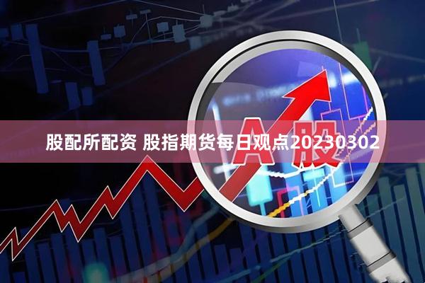 股配所配资 股指期货每日观点20230302